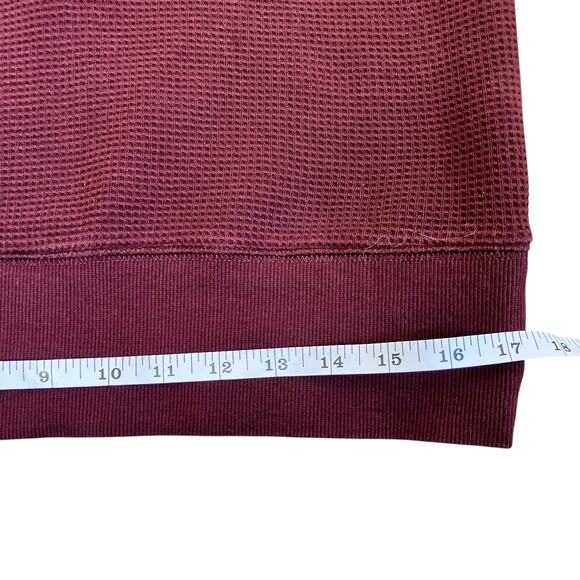 Negative Underwear Sz S Waffle Knit Pullover in Garnet Luxorious Loungewear - Picture 16 of 16